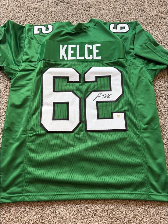 Other - Jason Kelce signed Philadelphia Eagles custom jersey PSA COA